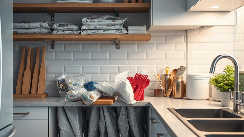 11 simple wraps and bags storage ideas for a calm kitchen - Home Idea