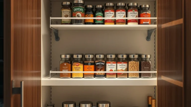 3 Steps to maximize height Spices with Shelf Risers and Tiered Storage in a Cabinet - Home Idea