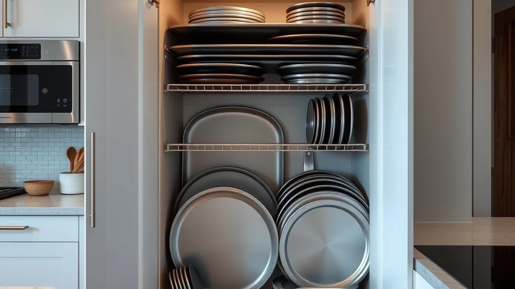 5 Steps to keep accessible Lids with Baking Sheet and Pan Storage in a Island Cabinet - Home Idea