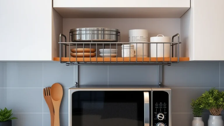 7 Creative Ways to Use Kitchen Microwave Rack - Home Idea