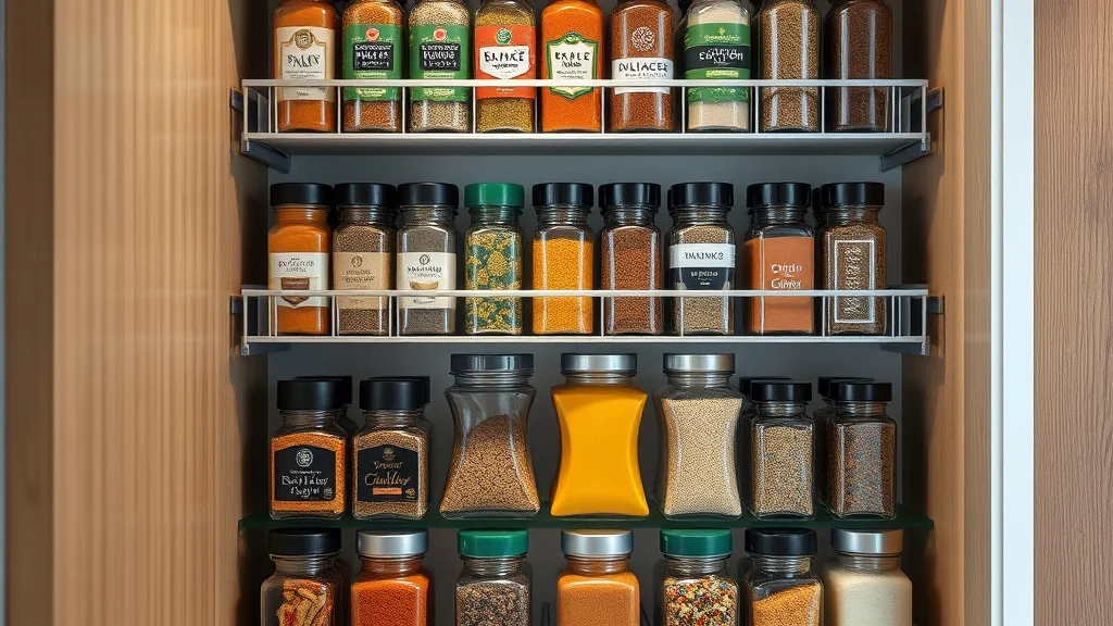 7 Steps to reduce duplicates Baking Spices with Spice and Seasoning Storage in a Spice Rack - Home Idea