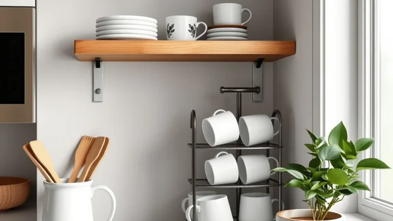 A 11 Minute Shelf Risers and Tiered Storage Reset for Your Countertop - Home Idea