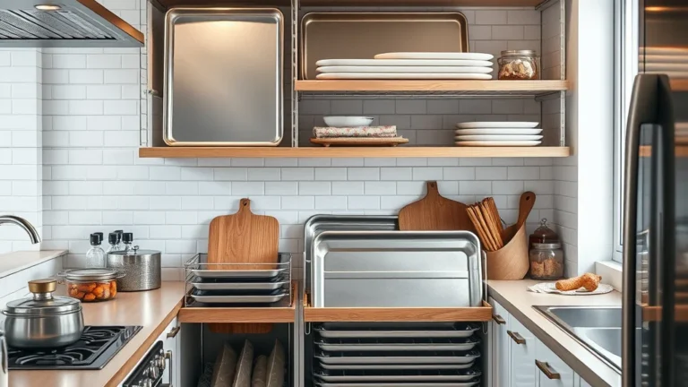 A 3 Minute Baking Sheet and Pan Storage Reset for Your Baking Station - Home Idea