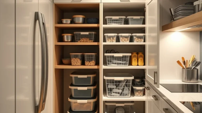 A Beginner Friendly Way to create zones Stackable Bins in a Narrow Cabinet - Home Idea