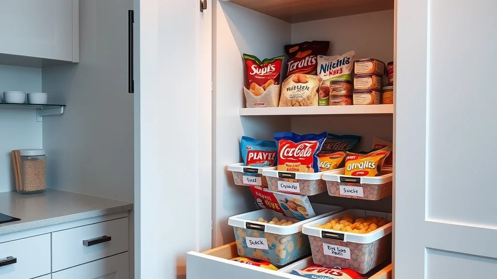 A No Drill Way to use Kids Snacks in a Pull Out Drawer - Home Idea