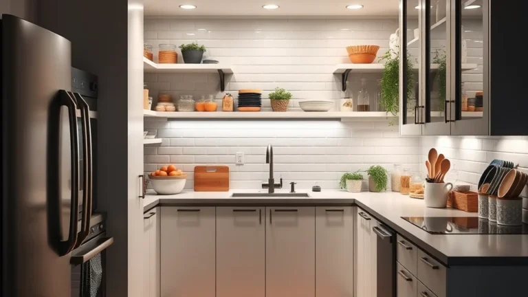 A Practical Small Kitchen Pantry Solutions System for Stackable Bins in a Tiny Kitchen - Home Idea