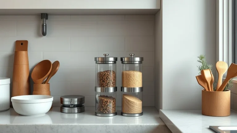 A Practical Spice and Seasoning Storage System for Grinders in a Baking Station - Home Idea