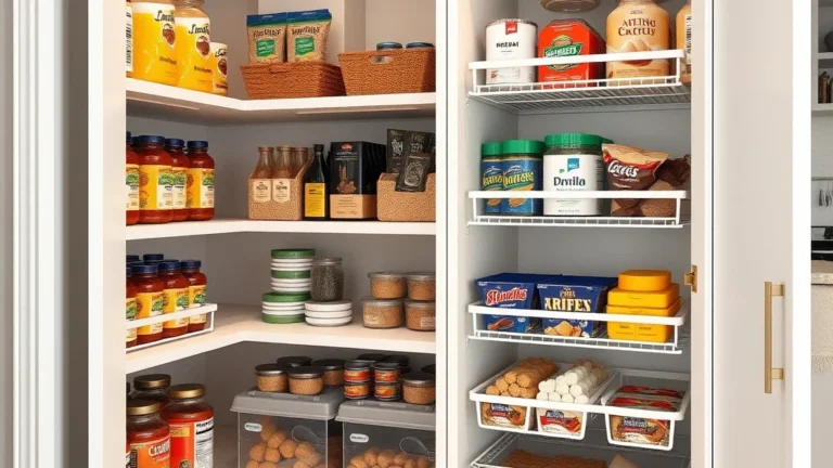A Practical Stackable Pantry Organizers System for Breakfast Items in a Cabinet - Home Idea