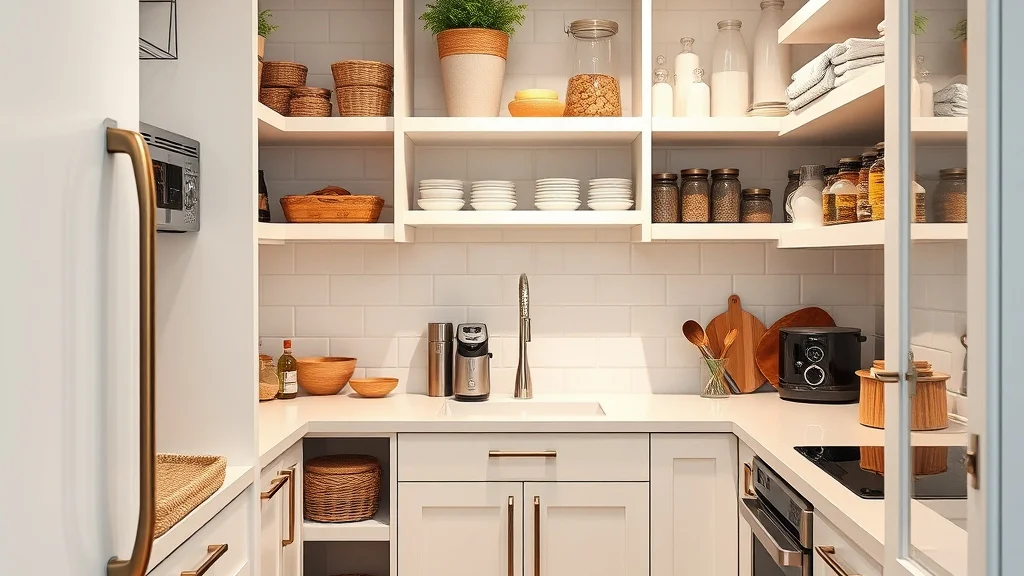 A Space Saving Way to simplify Tiered Risers in a Small Apartment Pantry - Home Idea