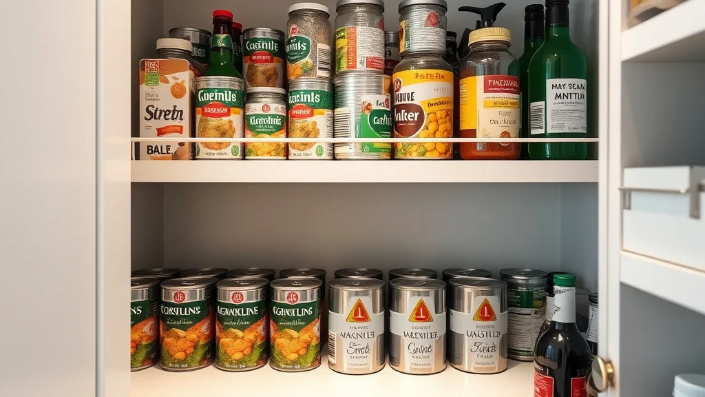 Can and Bottle Organization Plan for Pantry Shelf: Prevent Rolling Tins the Right Way - Home Idea