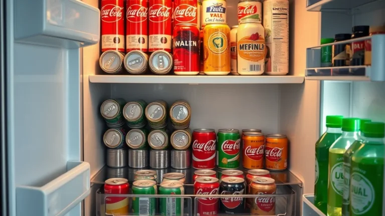Can and Bottle Organization Plan for Fridge Pantry: Prevent Rolling Soda Cans the Right Way - Home Idea