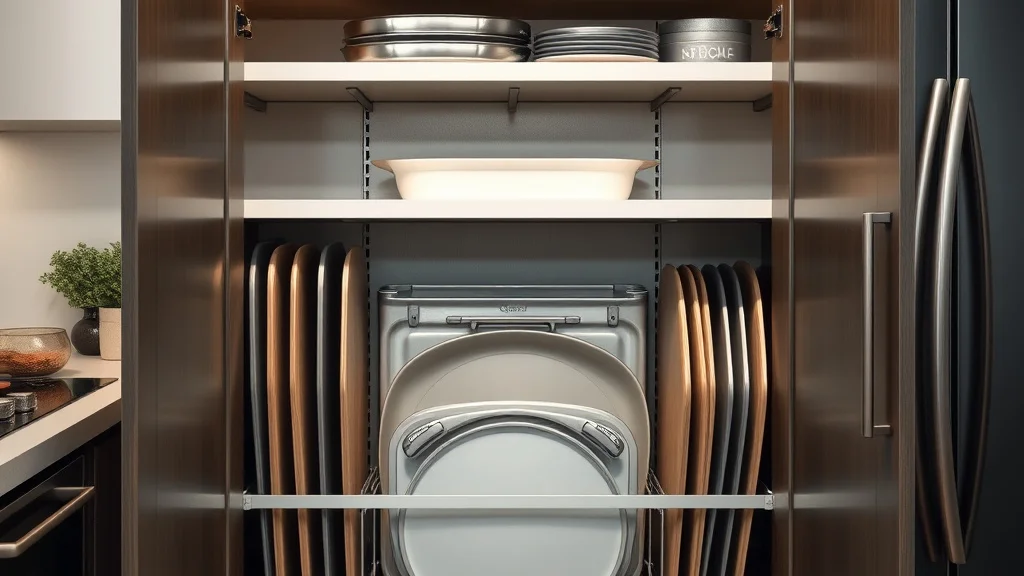 Create Pantry Zones: Baking Sheet and Pan Storage for Cooling Racks in a Cabinet - Home Idea