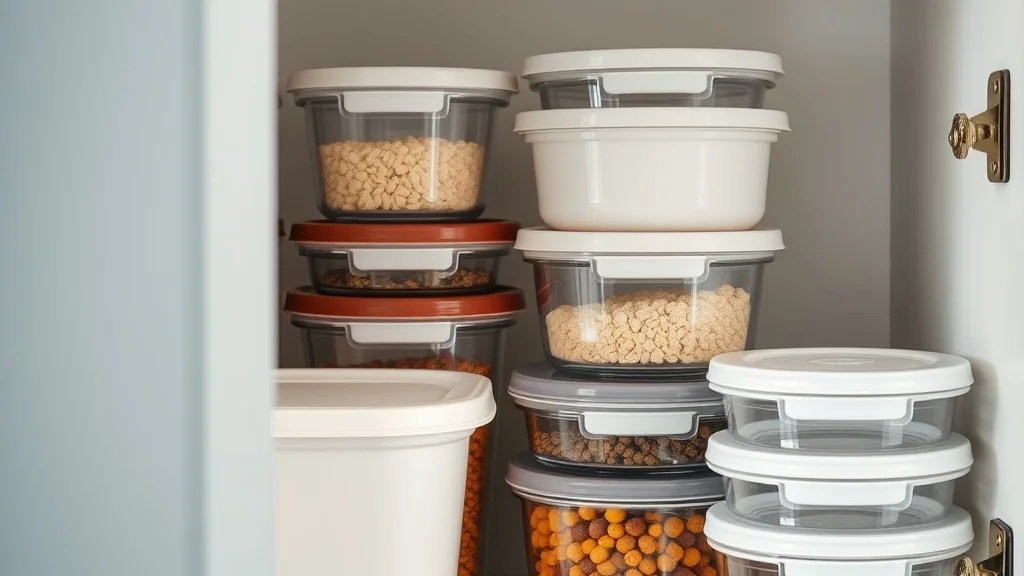 Create Pantry Zones: Food Container and Lid Storage for Glass Containers in a Cabinet - Home Idea