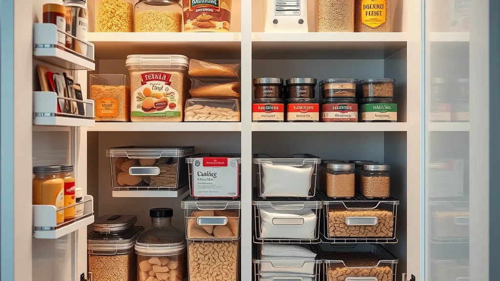 Create Pantry Zones: Stackable Pantry Organizers for Baking Supplies in a Cabinet - Home Idea