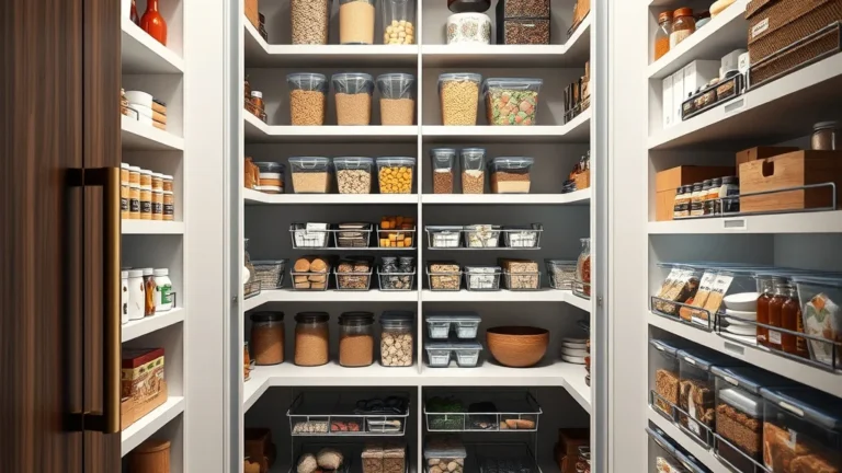 How Experts choose Baking Supplies in a Kitchen Pantry with Stackable Pantry Organizers - Home Idea