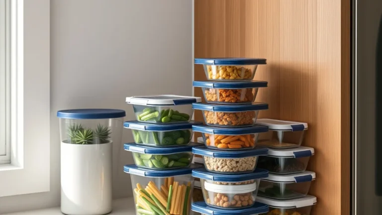 How Experts declutter Meal Prep Boxes in a Countertop with Food Container and Lid Storage - Home Idea