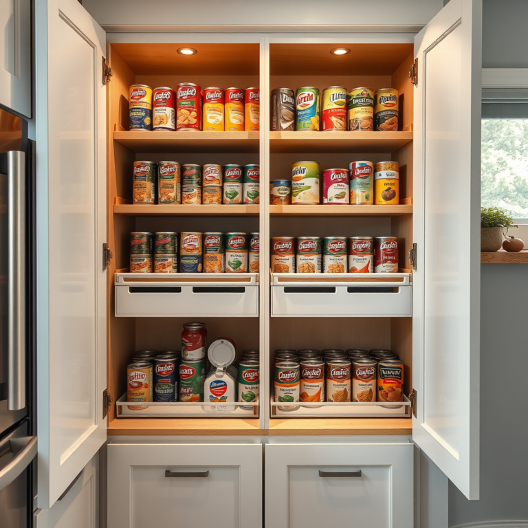 How to organize canned goods in kitchen cabinets? - Home Idea