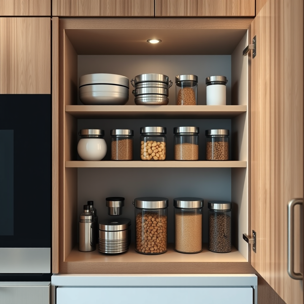 How to organize everyday kitchen items in your kitchen cabinets with a simple zone system (no remodel) - Home Idea