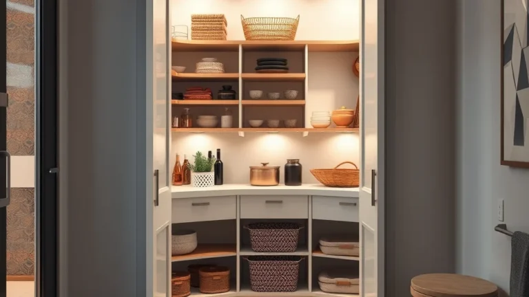 Maximize Space with Corner Storage Pantry - Home Idea