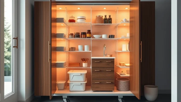 Maximize Space with Pantry Floor Storage On Wheels - Home Idea