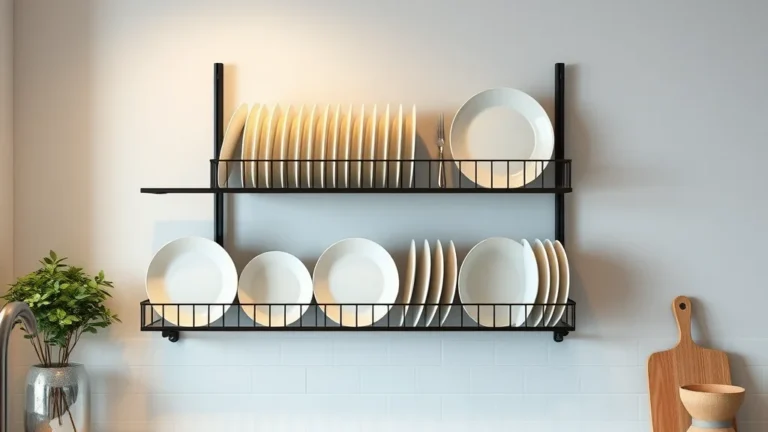 Maximize Walls Space with These Kitchen Wall Plate Rack Hacks - Home Idea