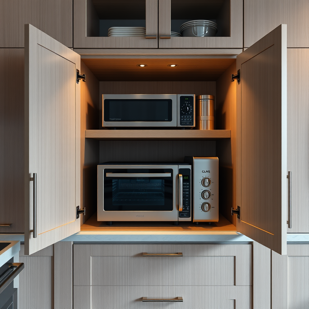 Smart small appliances storage ideas for the kitchen cabinets (even in small spaces) - Home Idea